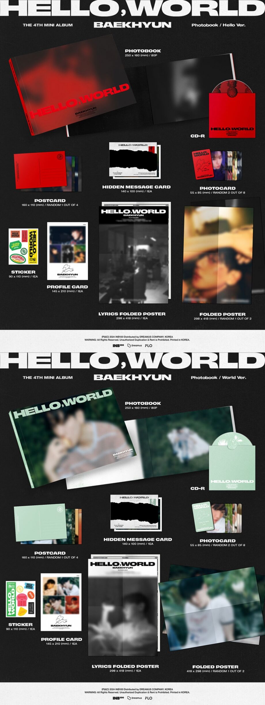 BAEKHYUN (EXO) - 4th Mini Album [Hello, World] (Photobook Ver.)
