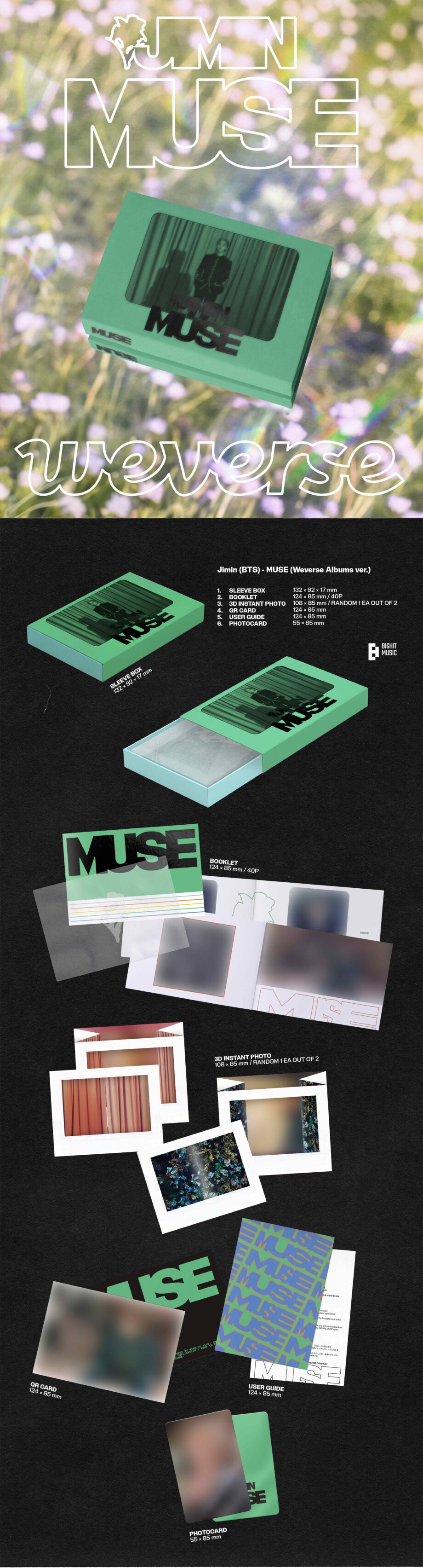JIMIN (BTS) - 2ND SOLO ALBUM [MUSE] (Weverse Ver.)