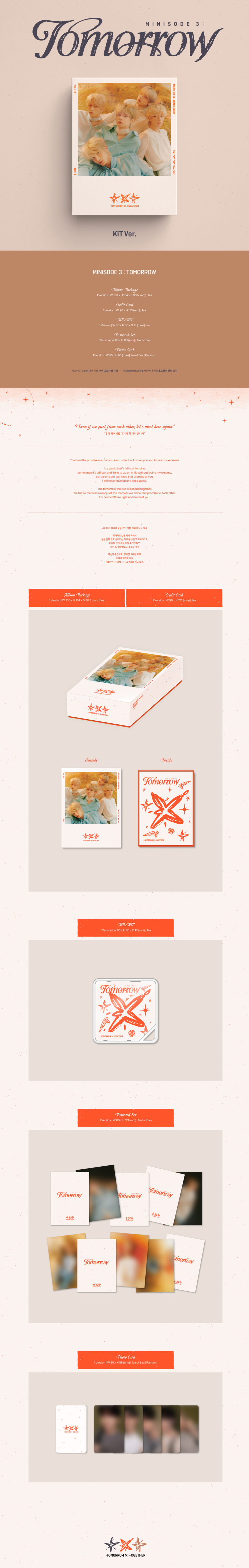 TOMORROW X TOGETHER - 6TH MINI ALBUM [minisode 3: TOMORROW] (KiT Ver.) (battery included)