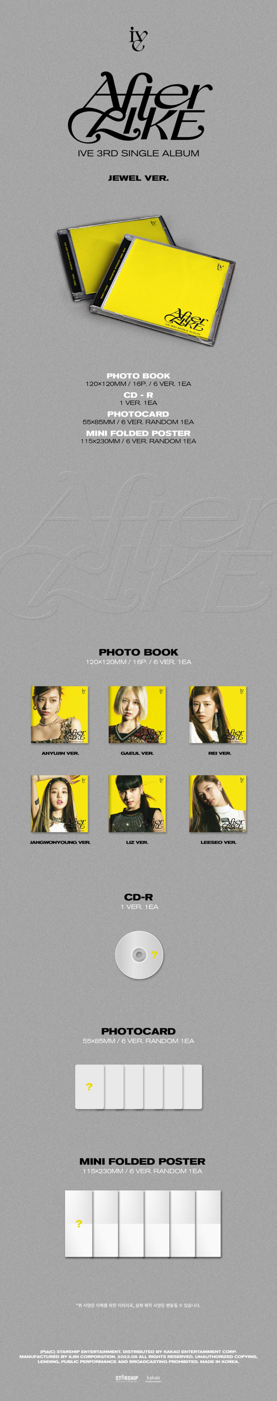IVE - 3rd SINGLE ALBUM [After Like] (Jewel Ver.)
