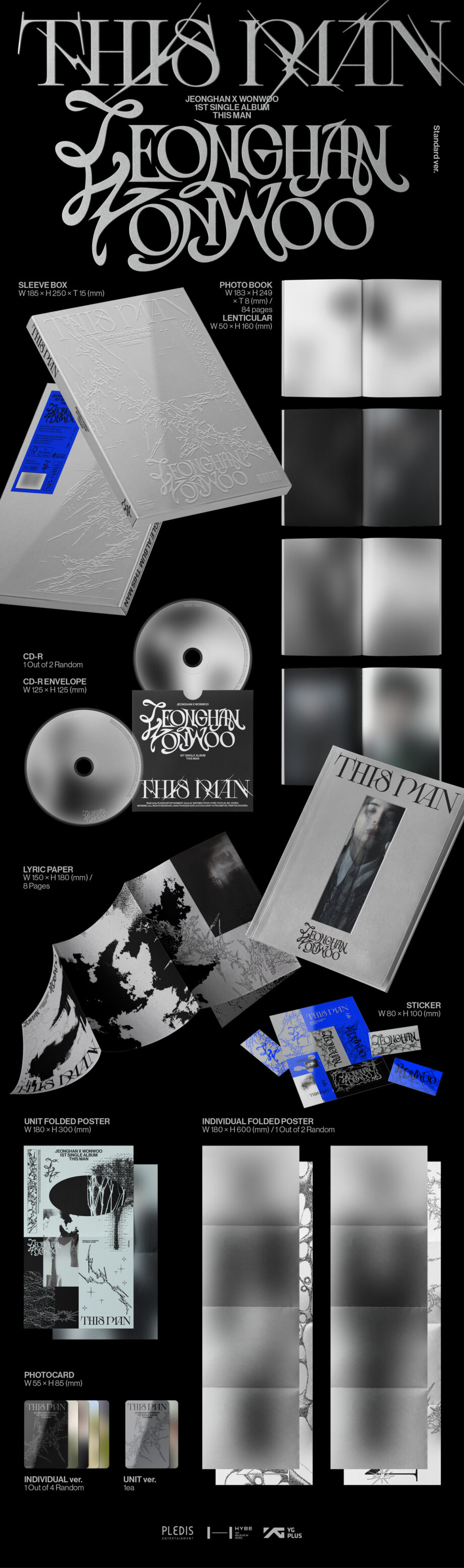 JEONGHAN X WONWOO (SEVENTEEN) - 1ST SINGLE ALBUM [THIS MAN]
