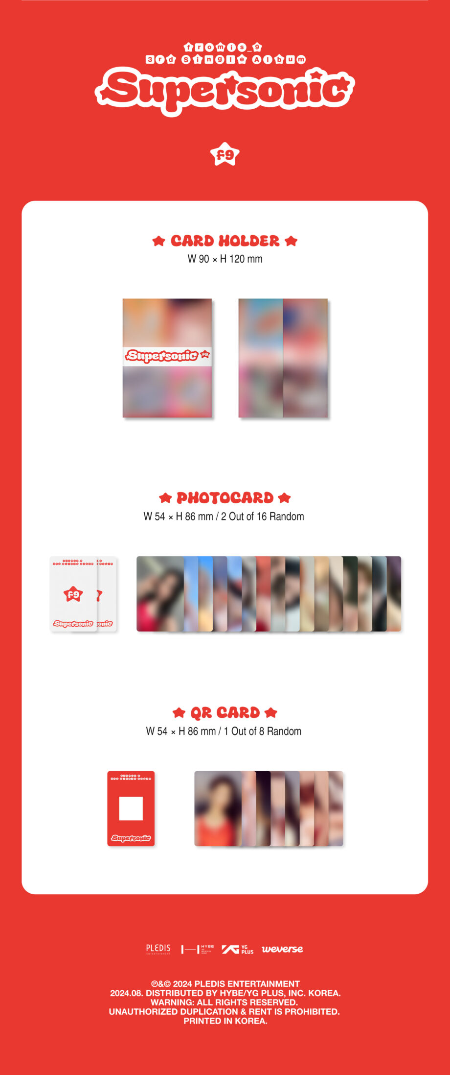 fromis_9 - 3RD SINGLE ALBUM [Supersonic] (Weverse Ver.)