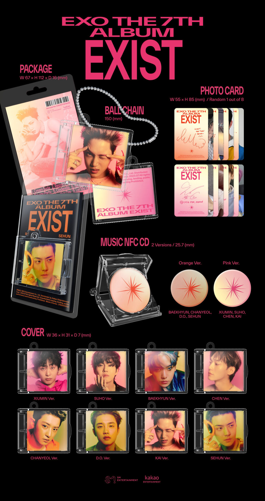 EXO - 7TH ALBUM [EXIST] (SMini Ver.)