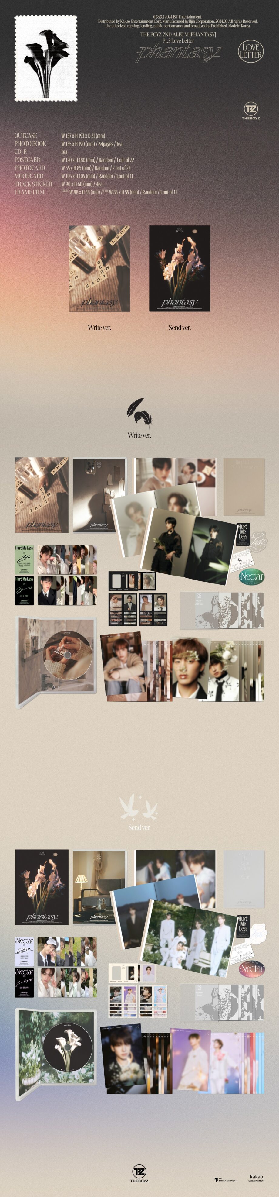 THE BOYZ - 2ND ALBUM [PHANTASY Pt.3 'Love Letter']