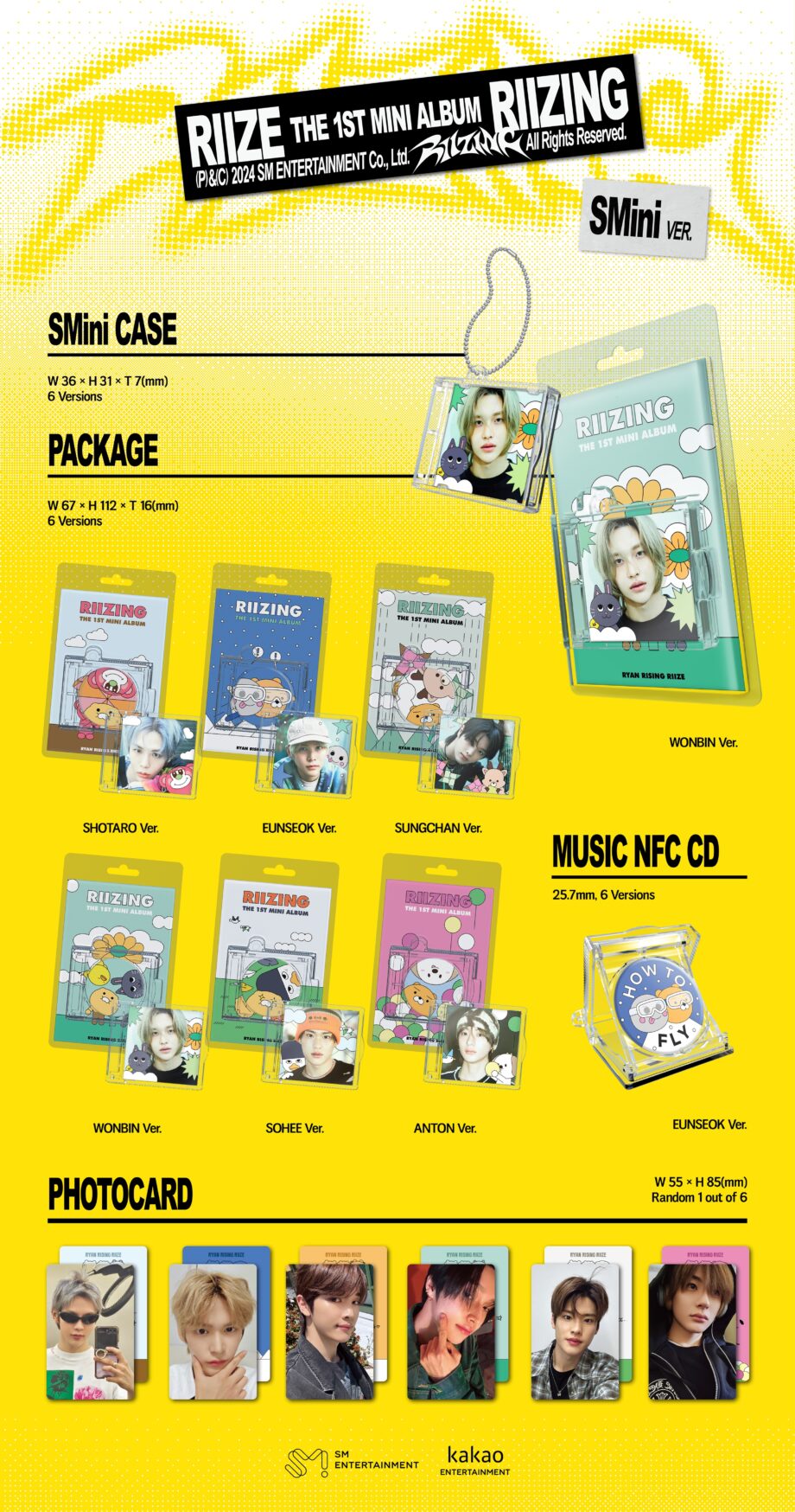 RIIZE - 1st Mini Album [RIIZING] (SMini Ver.)