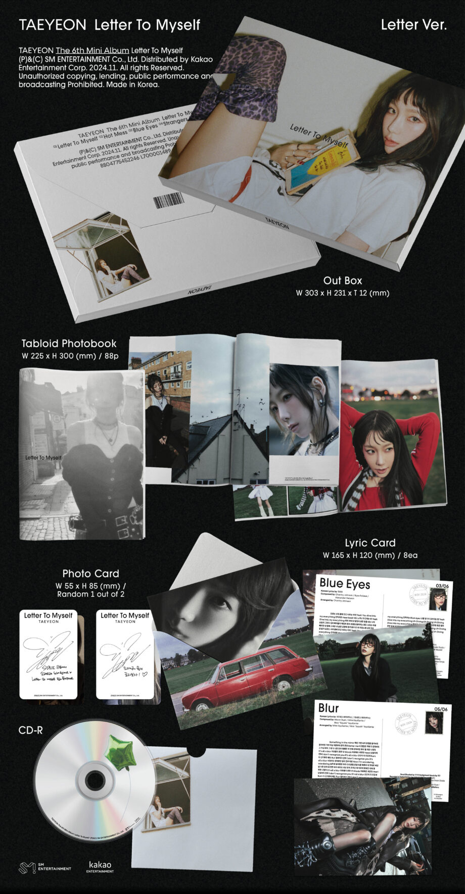 TATAEYEON - 6th Mini Album [Letter To Myself] (Letter Ver.)