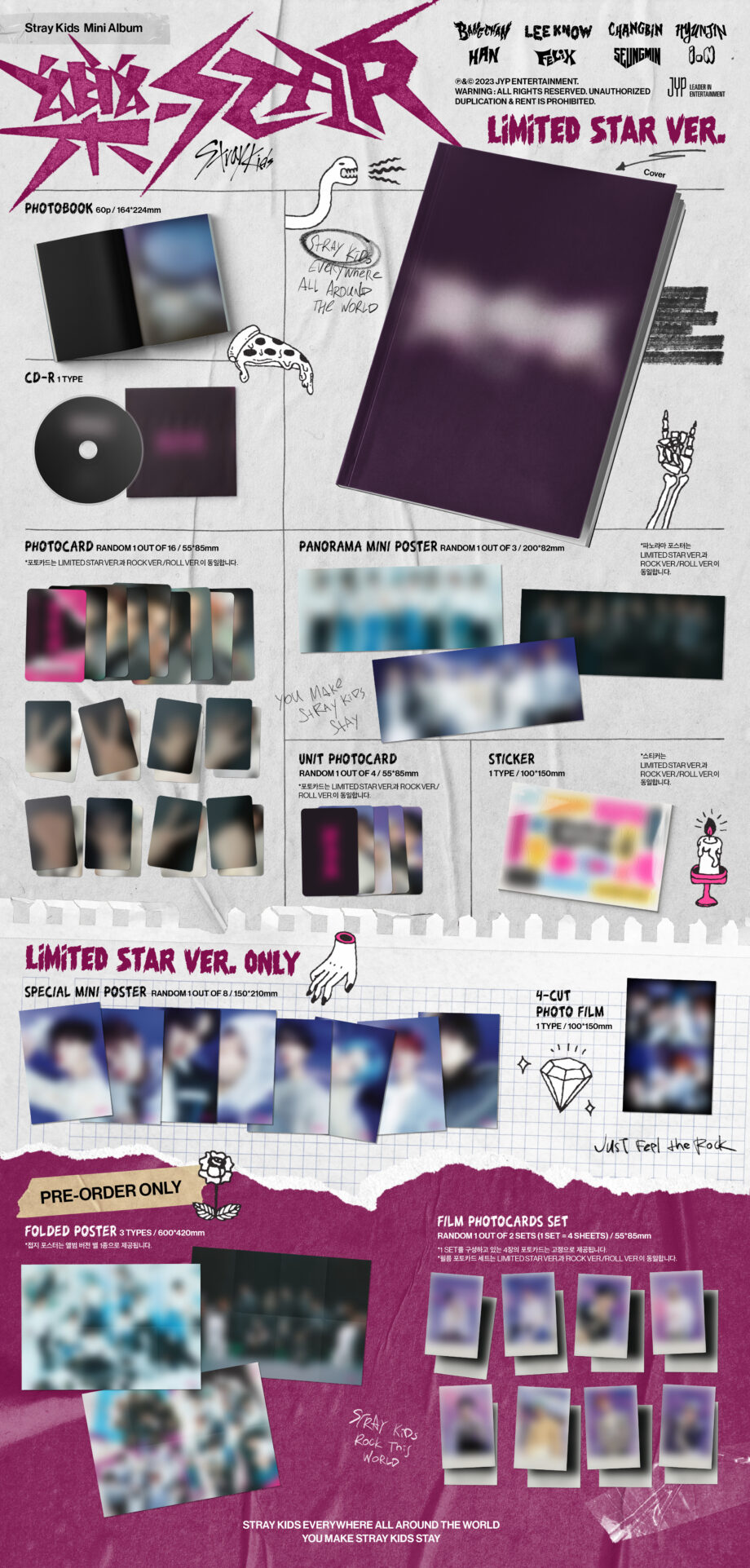 Stray Kids - 8TH MINI ALBUM [樂-STAR] (LIMITED Ver.)