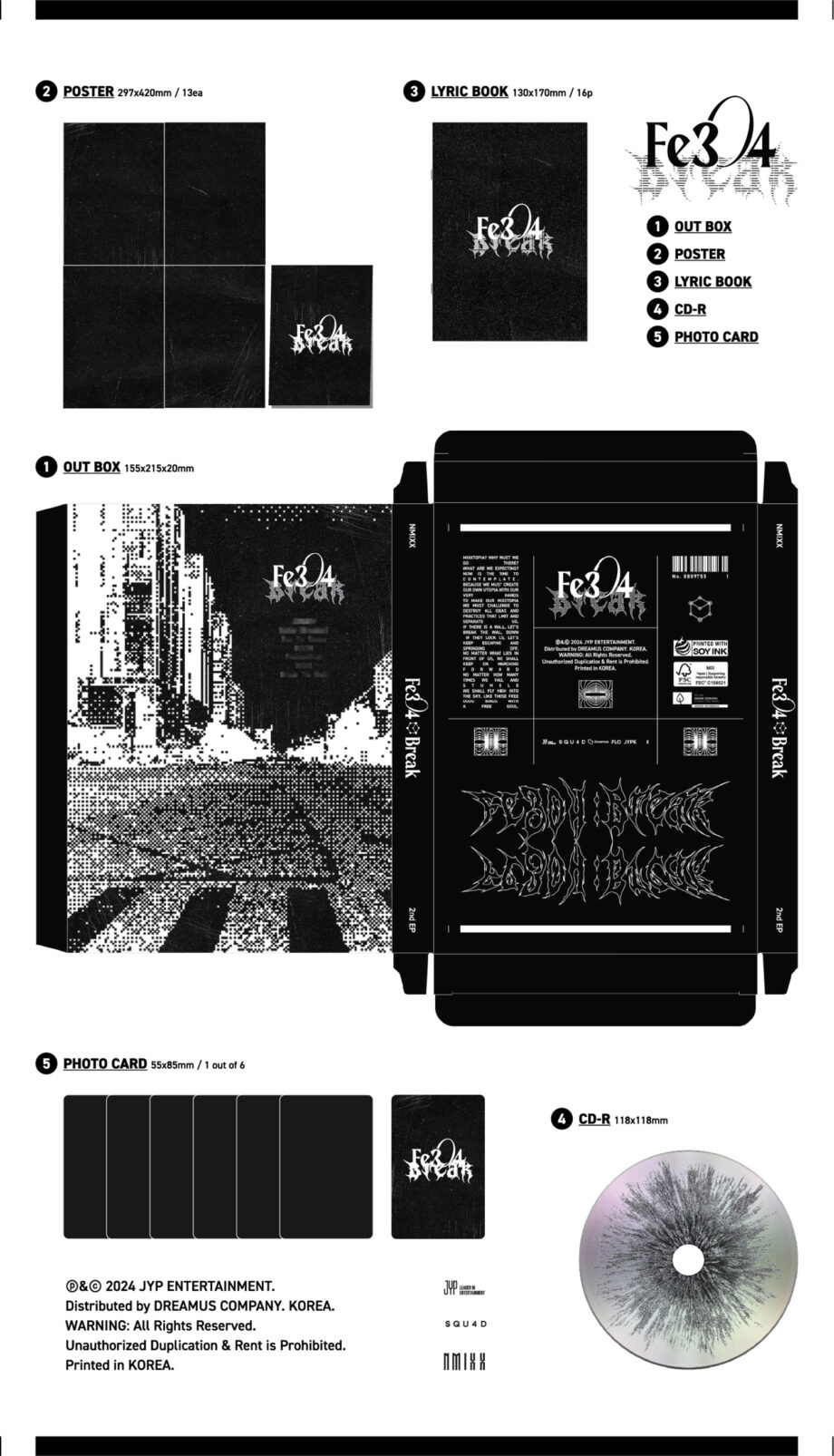 NMIXX - 2ND MINI ALBUM [Fe3O4 BREAK] (Poster Ver.)