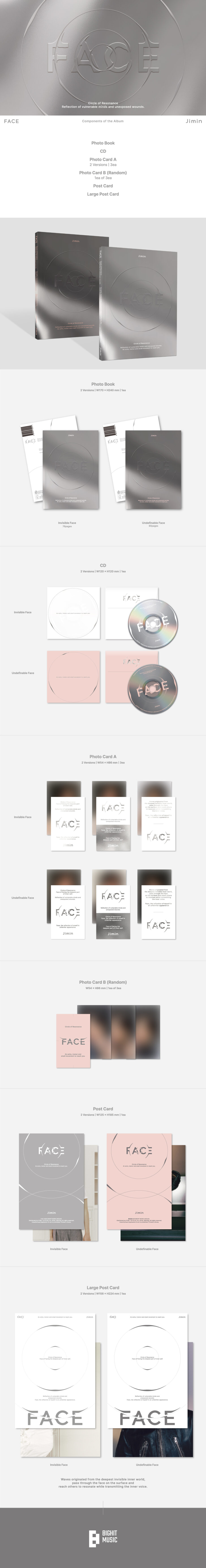 JIMIN (BTS) - 1ST SOLO ALBUM [FACE]
