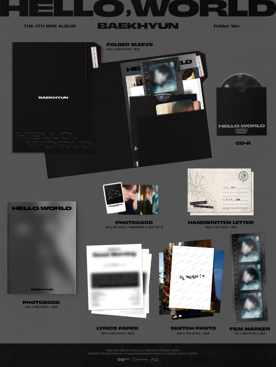 BAEKHYUN (EXO) - 4th Mini Album [Hello, World] (Folder Ver.)
