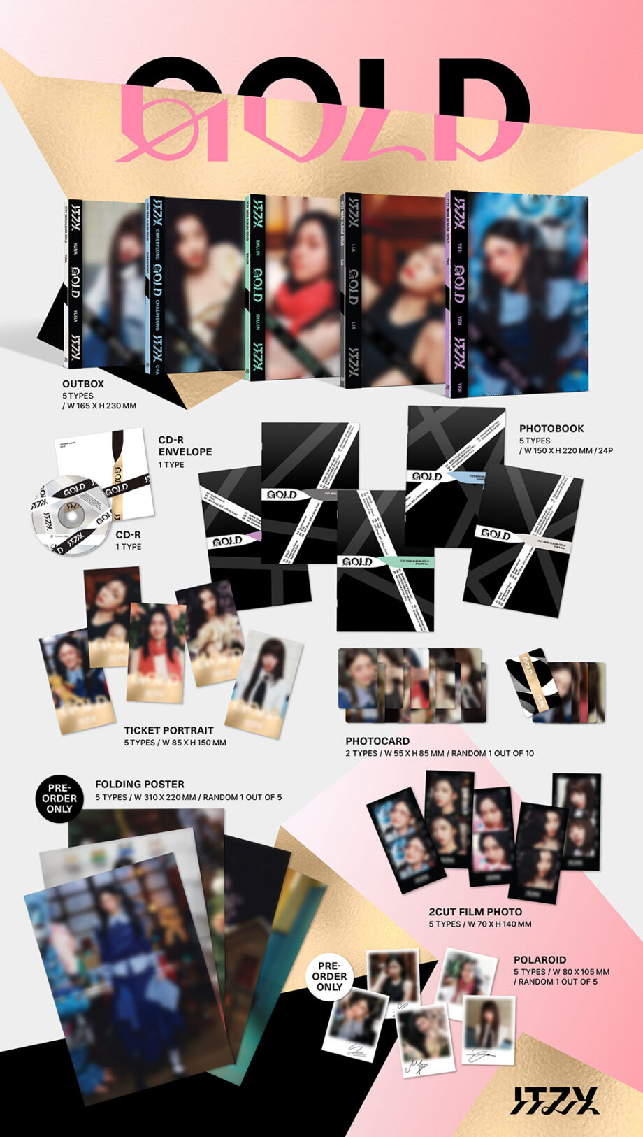 ITZY - 9th Mini Album [GOLD] (Digipack Ver.)