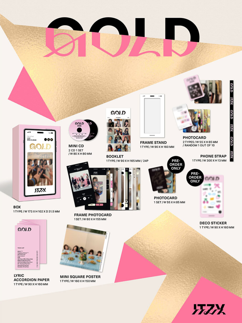 ITZY - 9th Mini Album [GOLD] (Phone Box Ver.)
