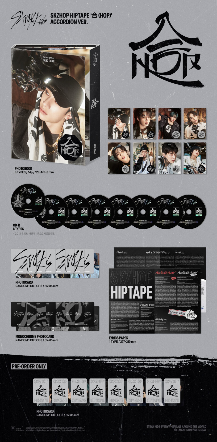Stray Kids - SKZHOP HIPTAPE ‘合 (HOP)’ (ACCORDION VER.)