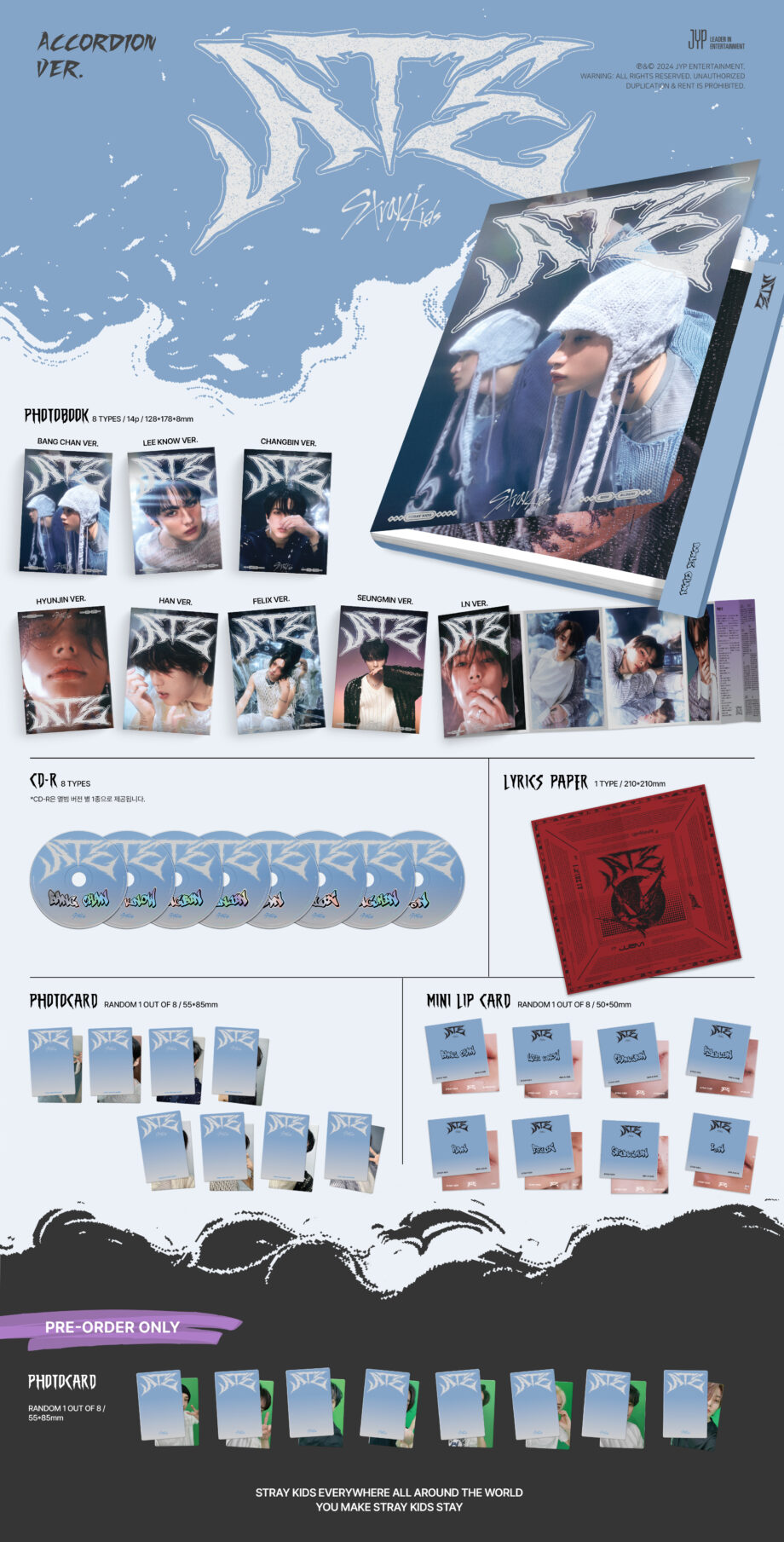 Stray Kids - 9TH MINI ALBUM [ATE] (Accordion Ver.)
