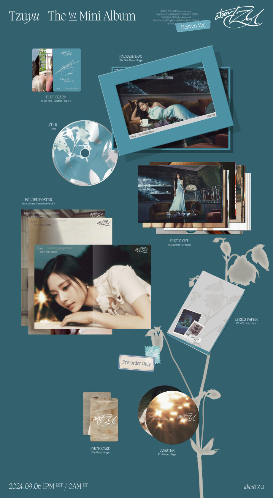TZUYU (TWICE) - 1ST MINI ALBUM [abouTZU] (Heaven Ver.)