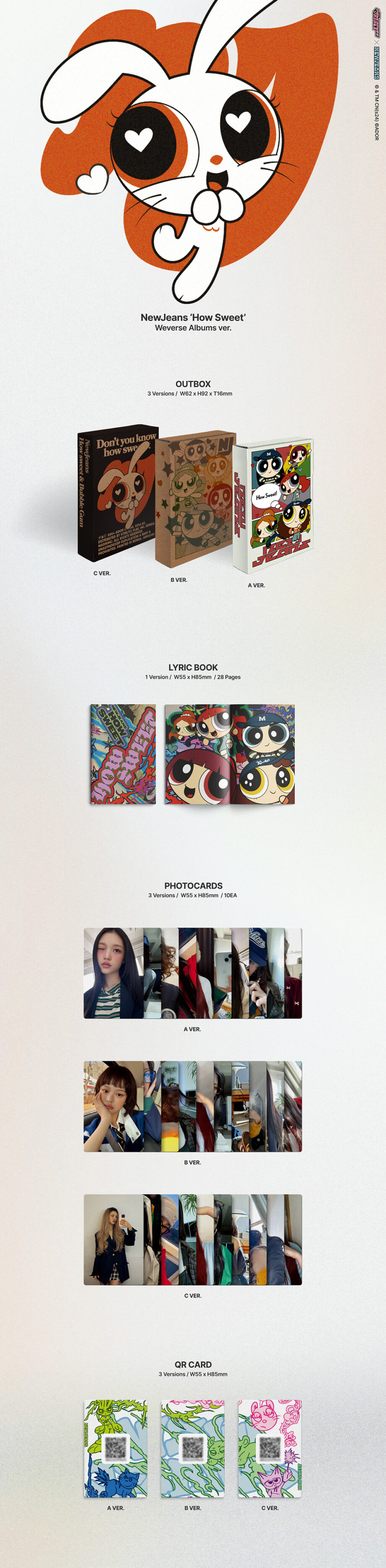 NewJeans - Double Single Album [How Sweet] (Weverse Ver.)