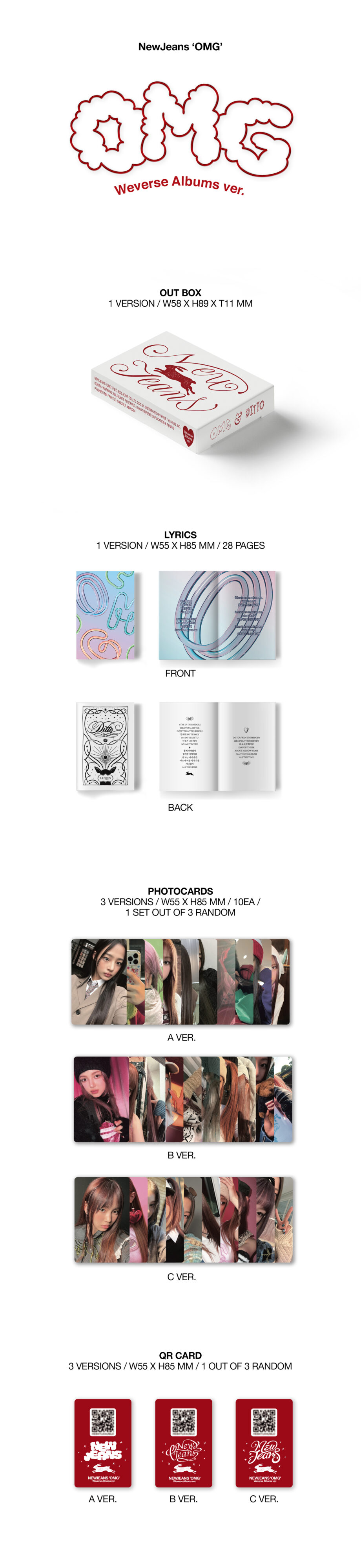 NewJeans - 1st Single Album [OMG] (Weverse Ver.)