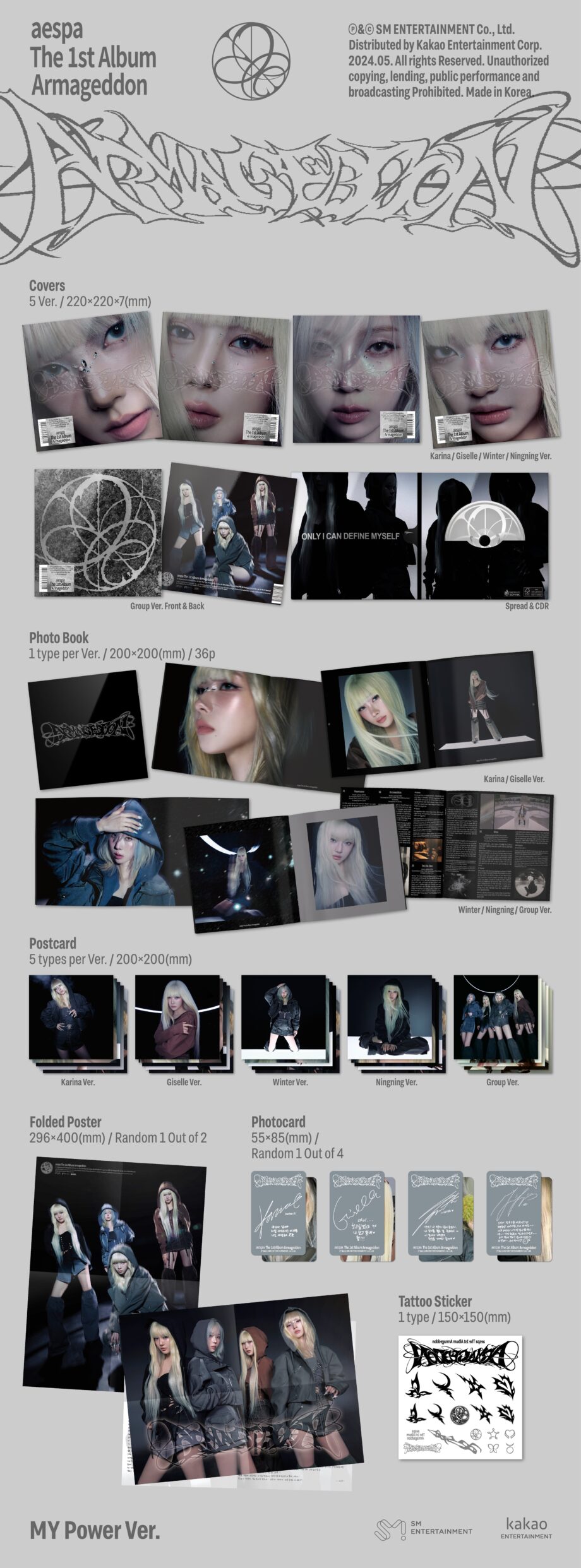 aespa – 1ST FULL ALBUM [Armageddon] (My Power Ver.)