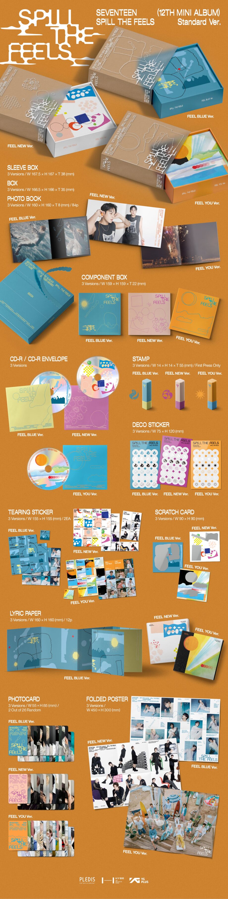 SEVENTEEN - 12th Mini Album [SPILL THE FEELS]