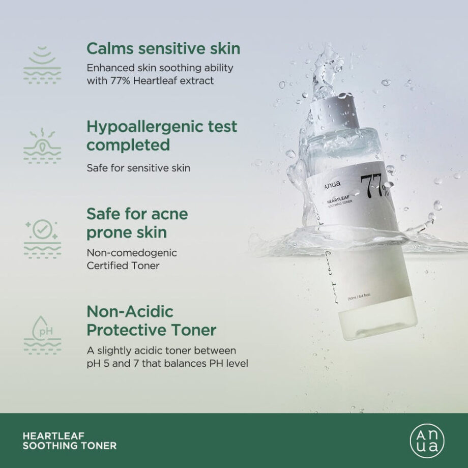 [Anua] Heartleaf 77 Soothing Toner 250ml/500ml