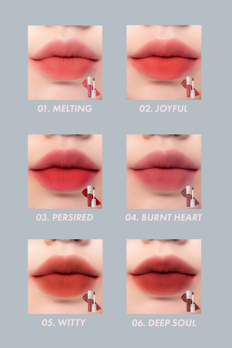 [rom&nd] Zero Velvet Tint [#01~08]