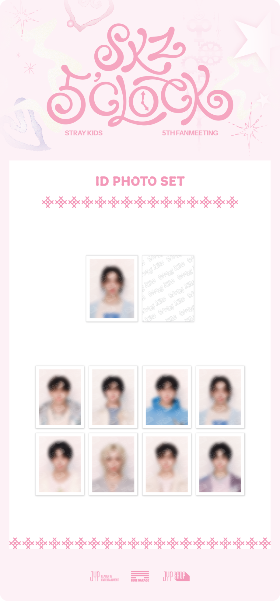 [PRE-ORDER] Stray Kids - Stray Kids 5th Fanmeeting [SKZ 5'CLOCK] (ID PHOTO SET) Cut-off Date: 29.May.2025