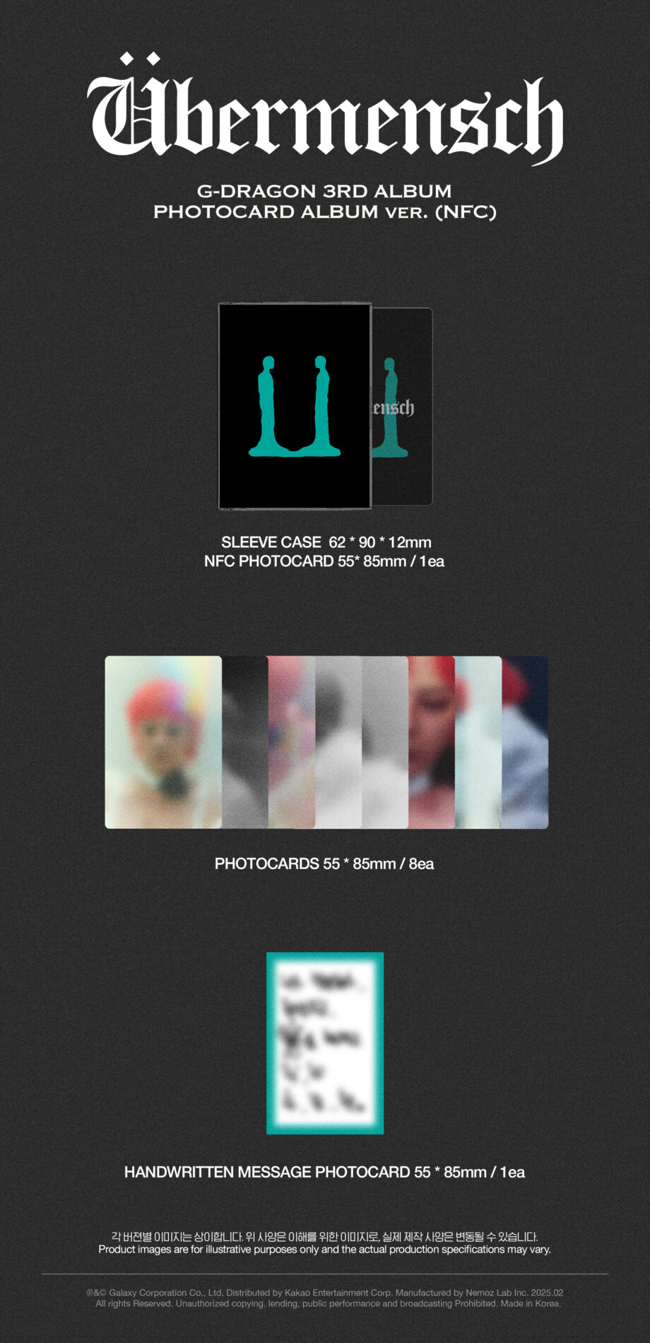 G-DRAGON - 3rd mini album [Übermensch] (PHOTOCARD ALBUM ver.)