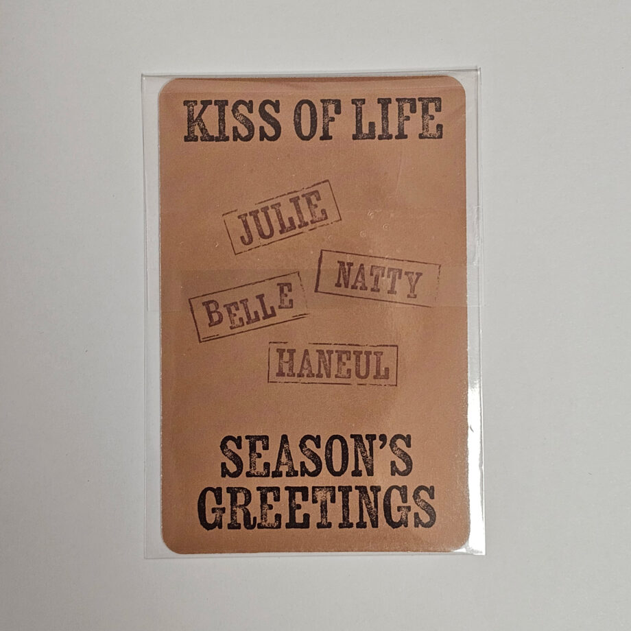 (Aladin POB) KISS OF LIFE 2025 Season's Greetings