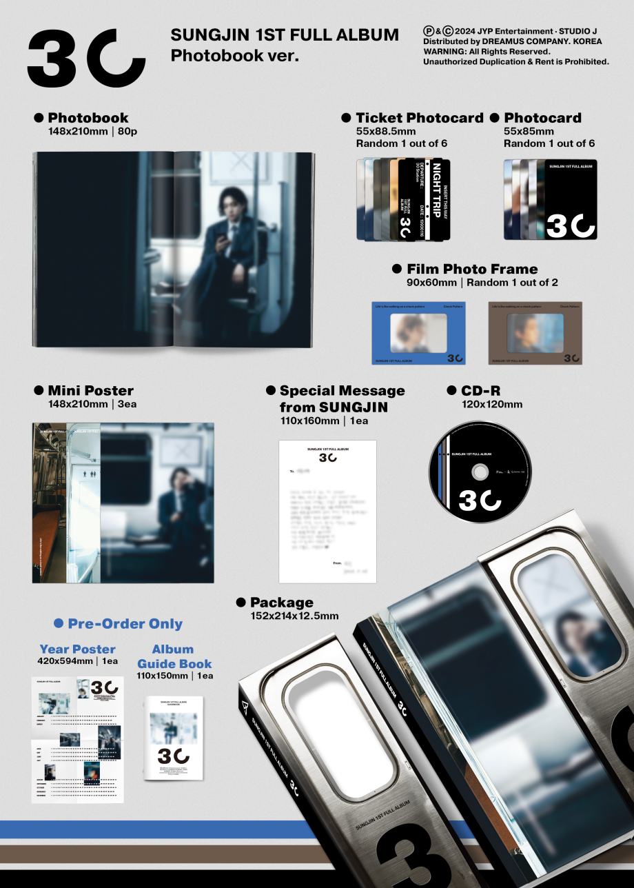 SUNGJIN (DAY6) - 1st Full Album [30] (Photobook Ver.)