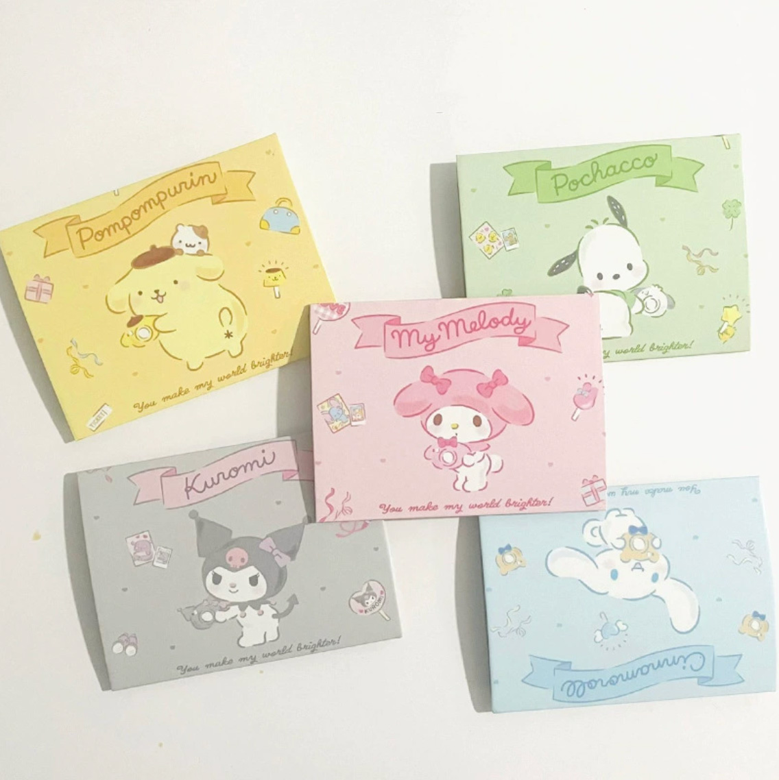 Sanrio Characters Foldable Envelope Cards (5pcs)