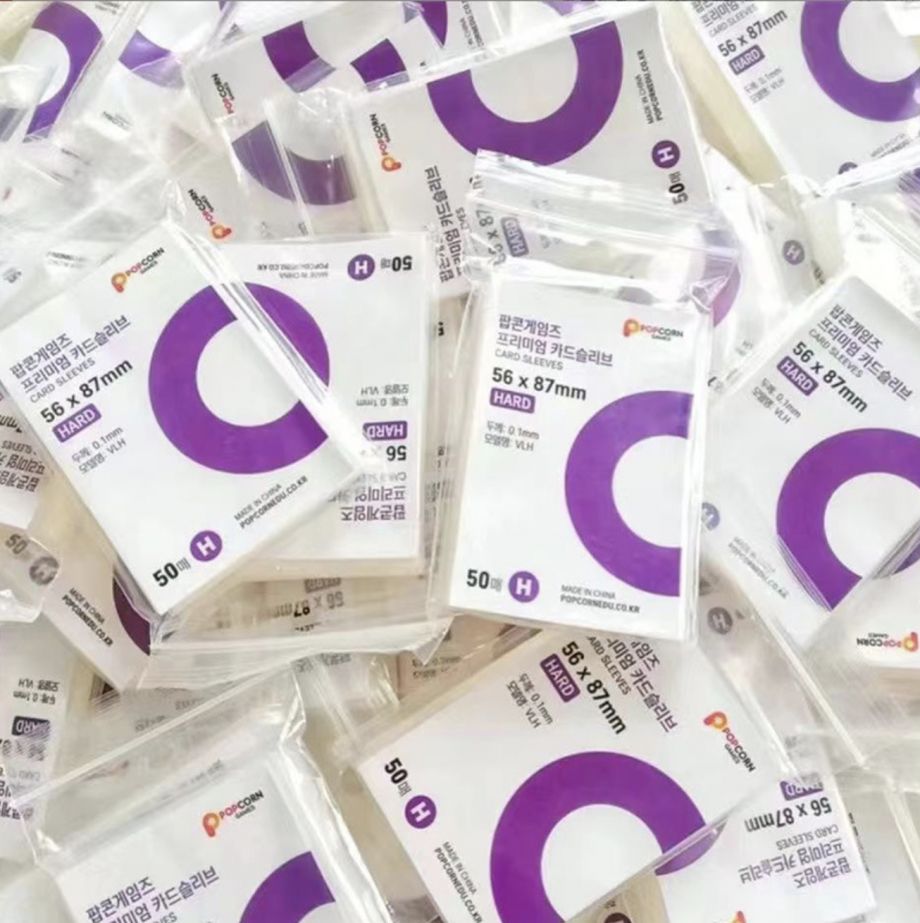 [Popcorn Games] 56*87mm Premium Card Sleeves (50 sleeves/pack)
