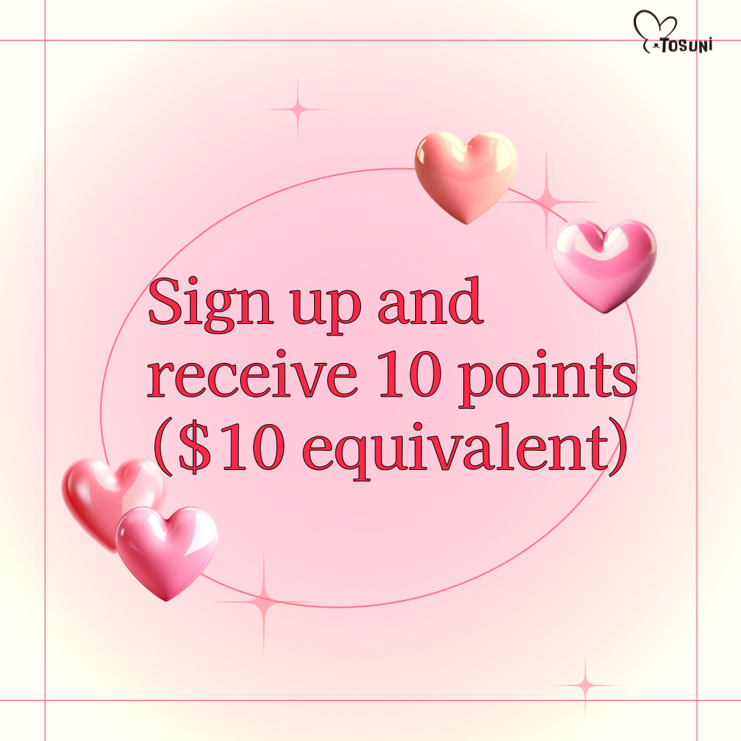Sign up and receive 10 points ($10 equivalent)