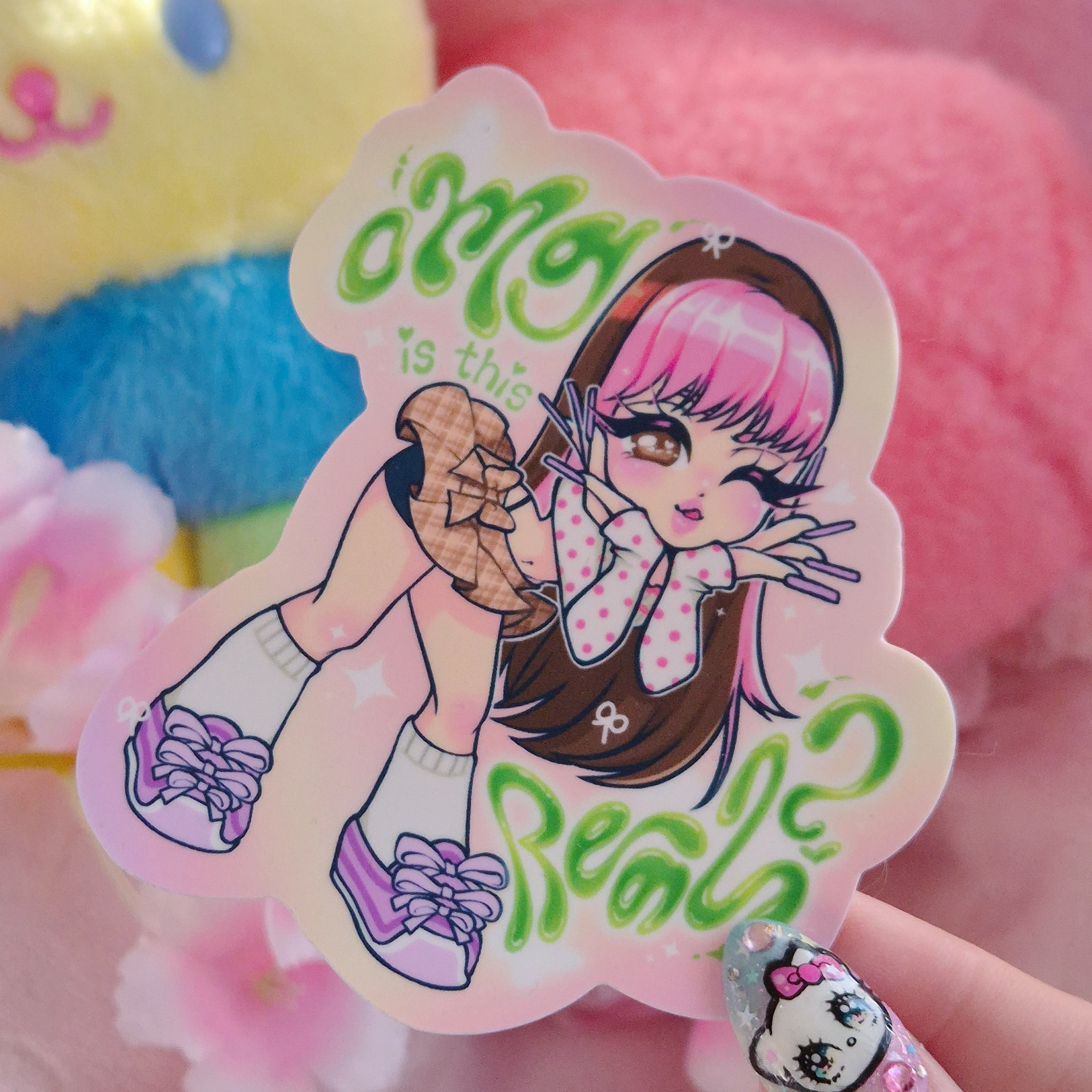 [By Minabytes] KATSEYE Megan Gnarly Vinyl Sticker