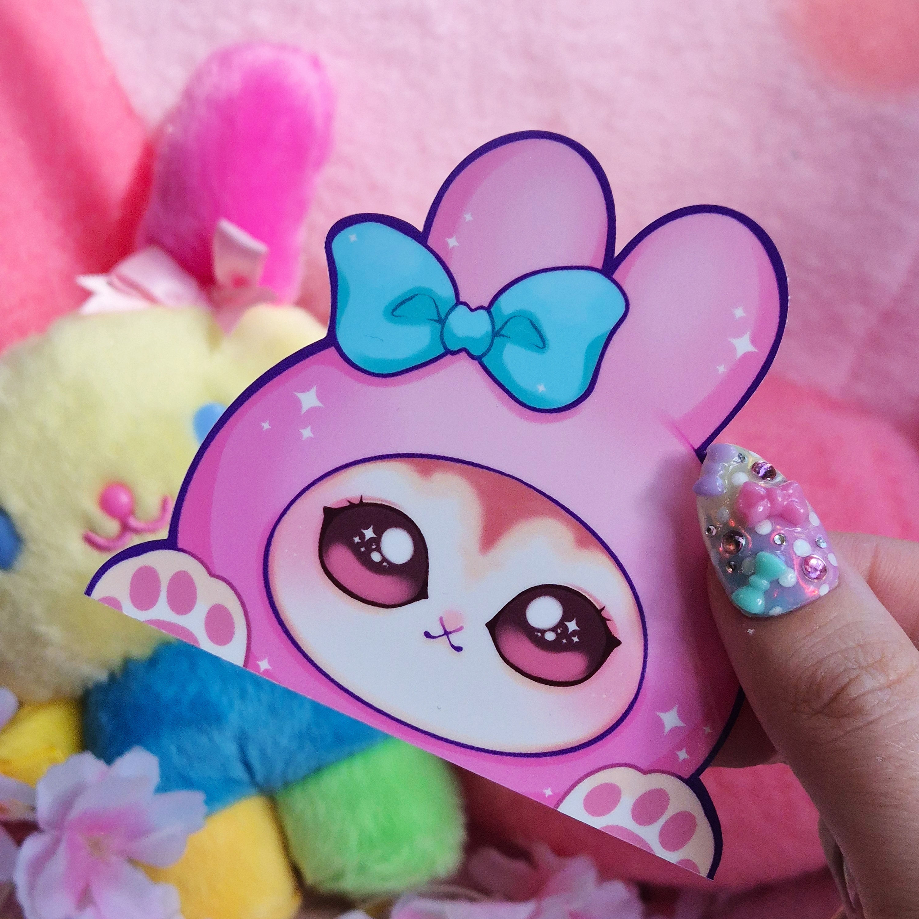 [By Minabytes] Mofusand My Melody Car Peeker Decal