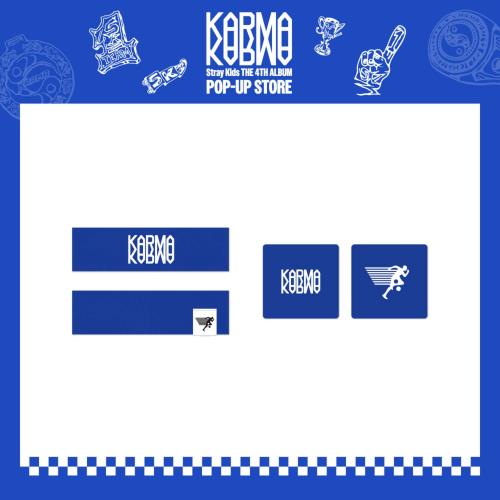 [PRE-ORDER] Stray Kids - OFFICIAL MD [KARMA POP-UP] HEAD BAND & SWEAT BAND SET (Ends 29/Aug)