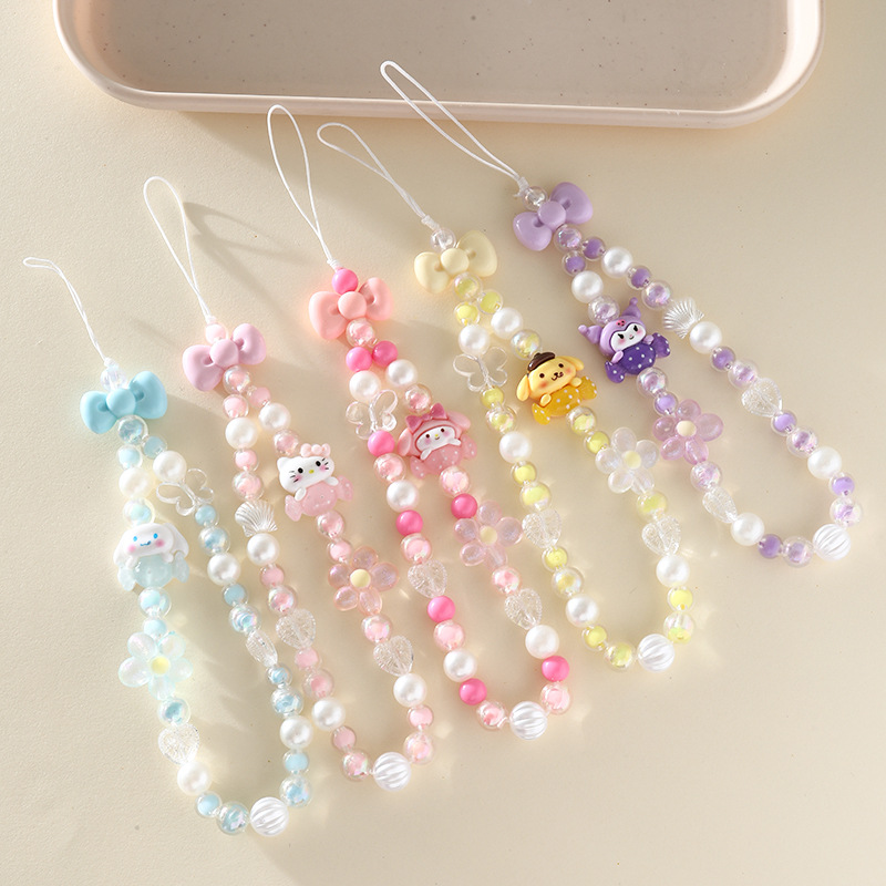 Sanrio Beaded Phone Charm Strap