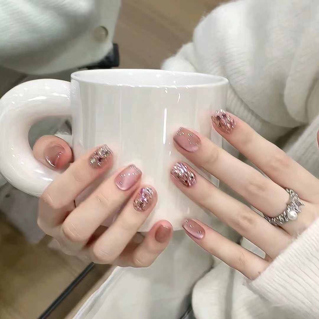 Lavender Shards Press-On Nails