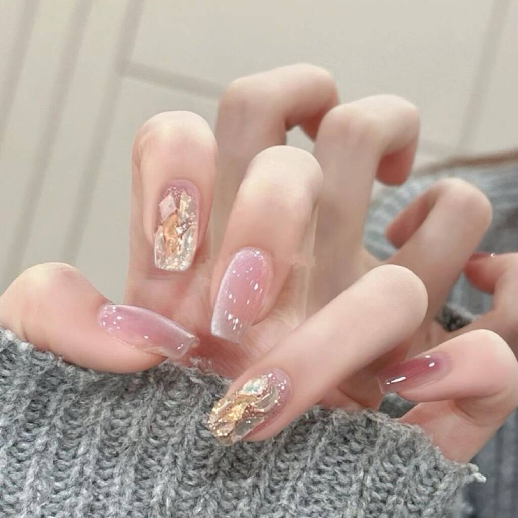 Moonlit Glow Press-On Nails