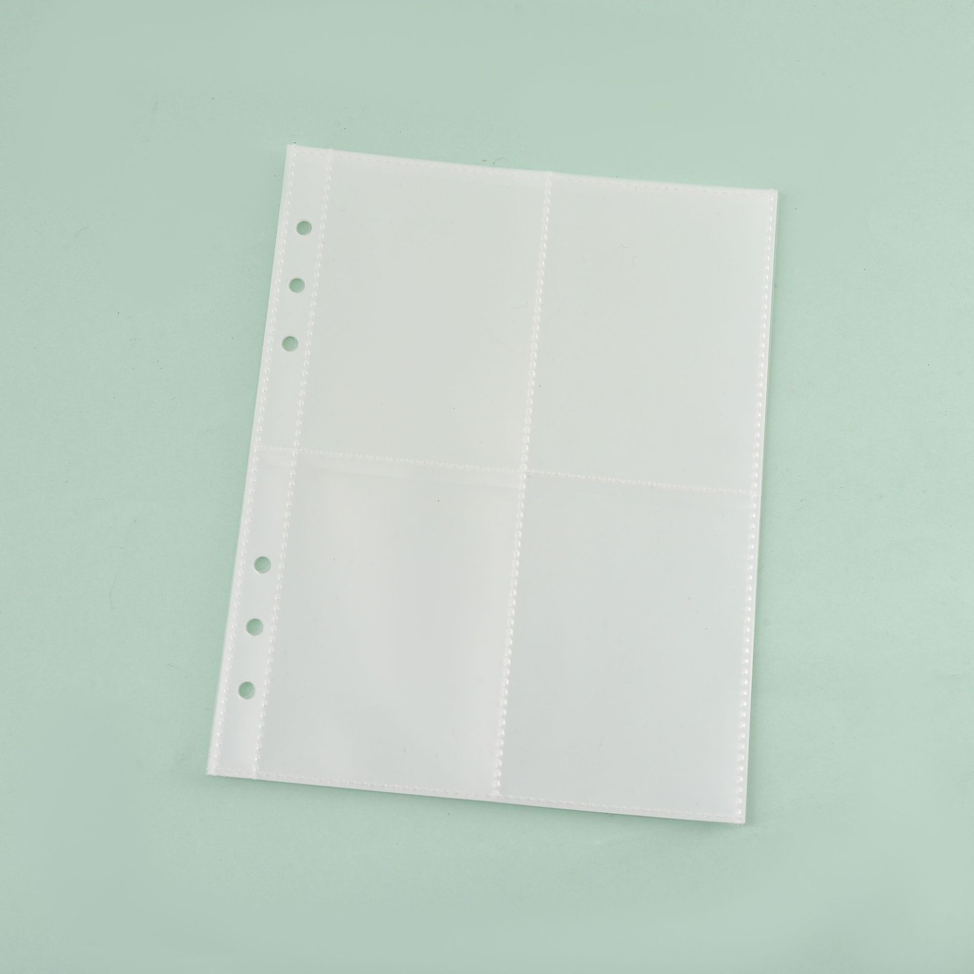 A5 6-Hole High Transparency Photocard Binder Refill (10 Sheets)