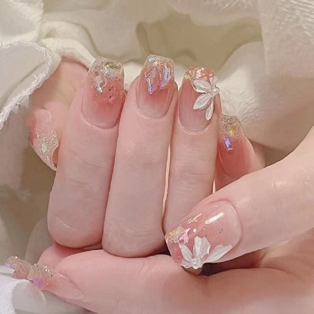 Blossom Glow Press-On Nails