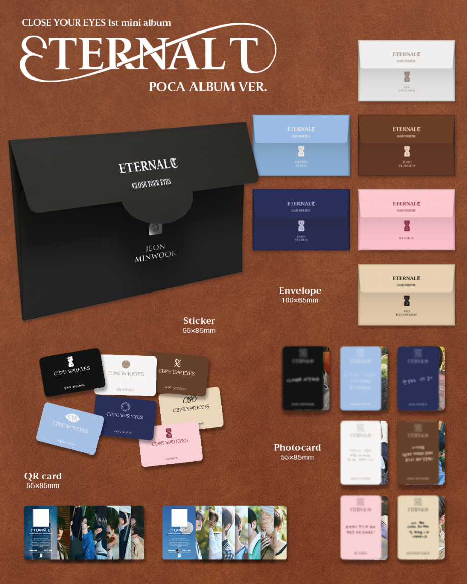 [By Cherrybread Mart] CLOSE YOUR EYES - 1st mini album [ETERNALT] (random POCA ALBUM)