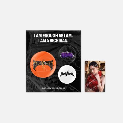 [PRE-ORDER] aespa - 6th mini album 'RICH MAN' POP-UP MD (PIN BUTTON SET)  (Ends 14/Sep)