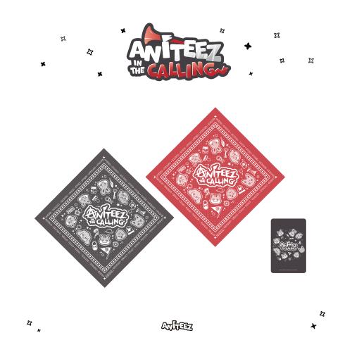 [PRE-ORDER] ATEEZ - OFFICIAL MD [ANITEEZ IN THE CALLING] BANDANA (BLACK/RED) (Ends 16/Sep)
