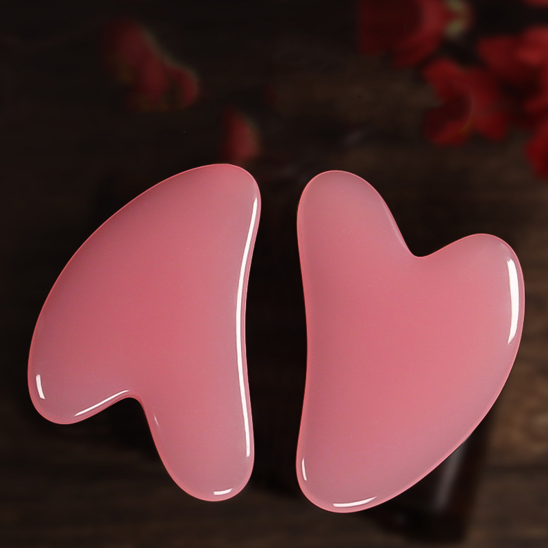 Heart-Shaped Resin Gua Sha Massage Tool