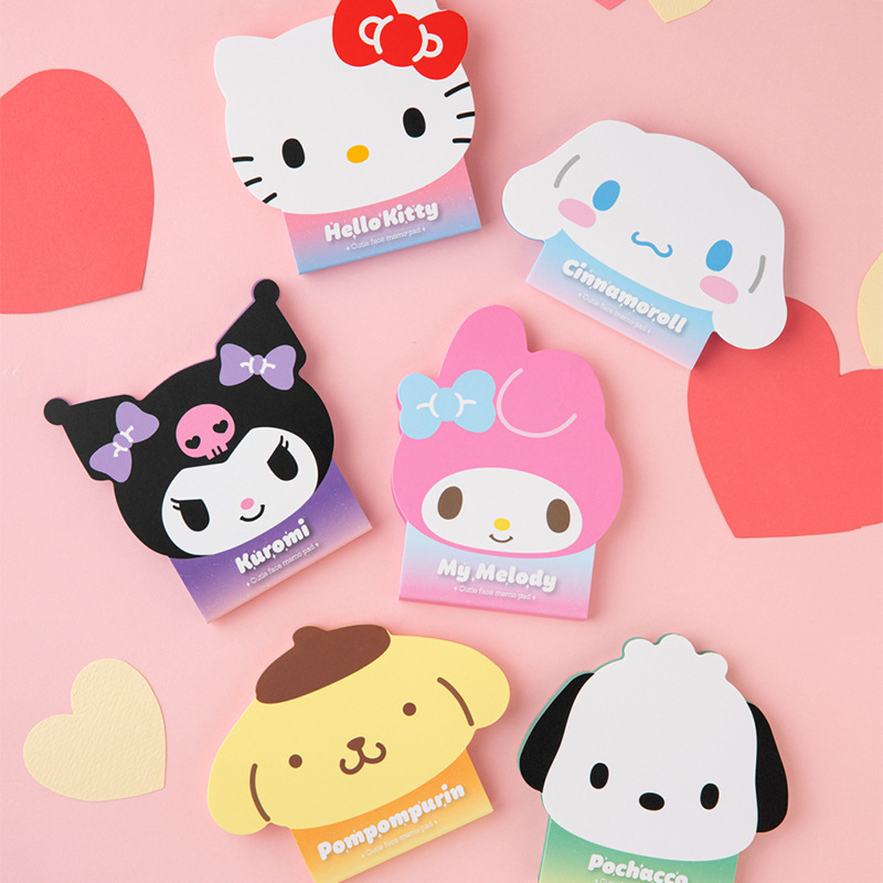 Sanrio Characters Face Memo Pad – 6 Designs
