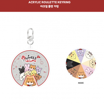 [PRE-ORDER] ATEEZ - OFFICIAL MD [ANITEEZ IN THE CALLING] ACRYLIC ROULETTE KEYRING (Ends 16/Sep)