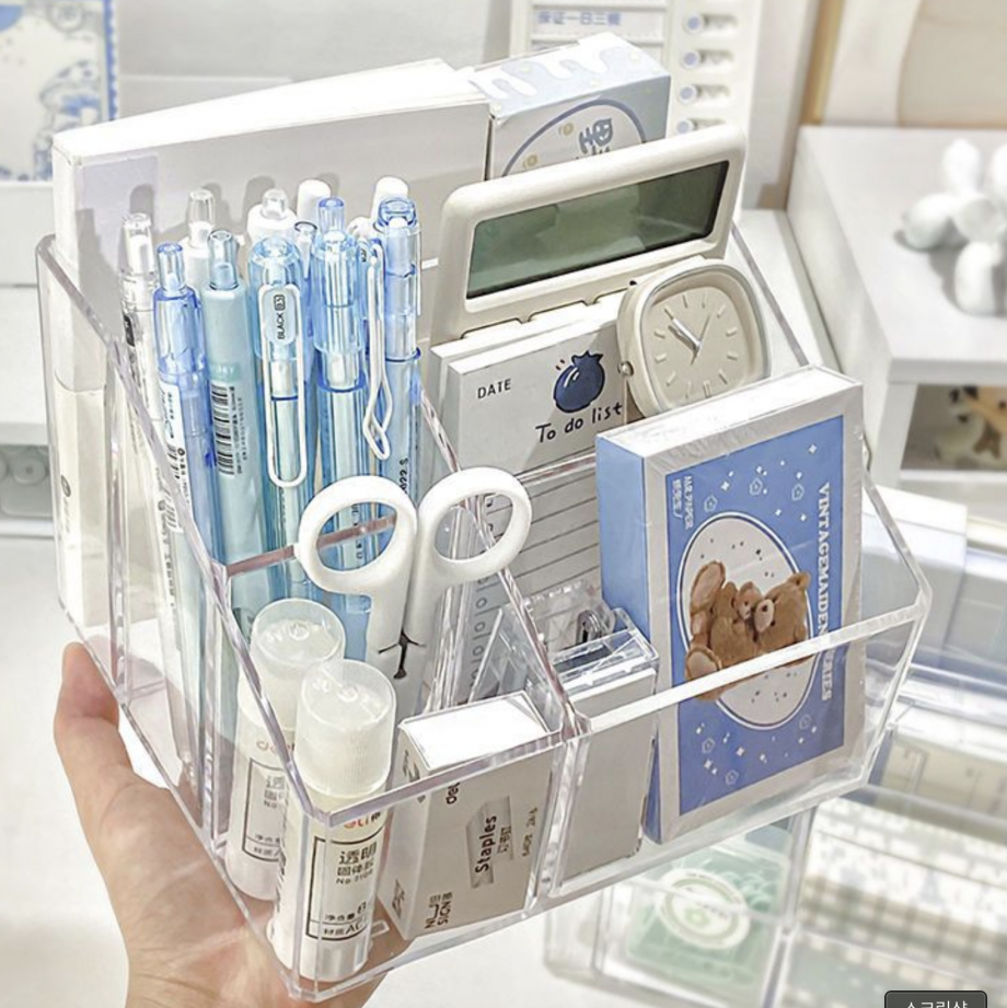 Clear Acrylic Desk Organiser
