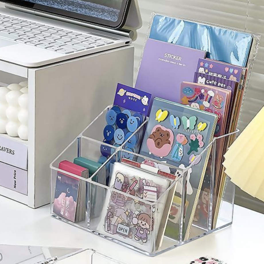 Clear Acrylic Desk Organiser