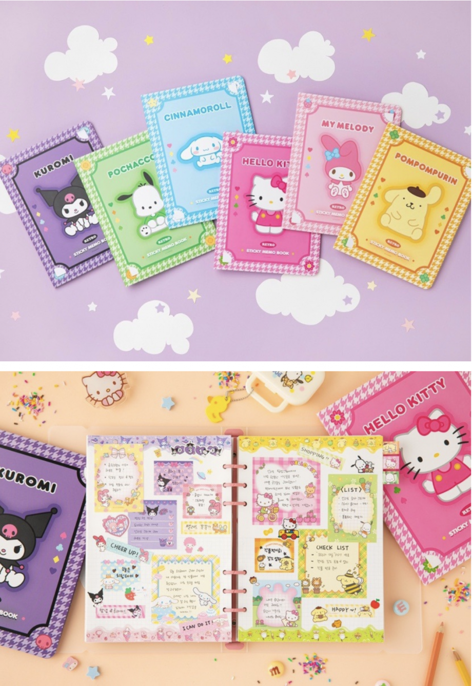 Sanrio Retro Sticky Memo Book