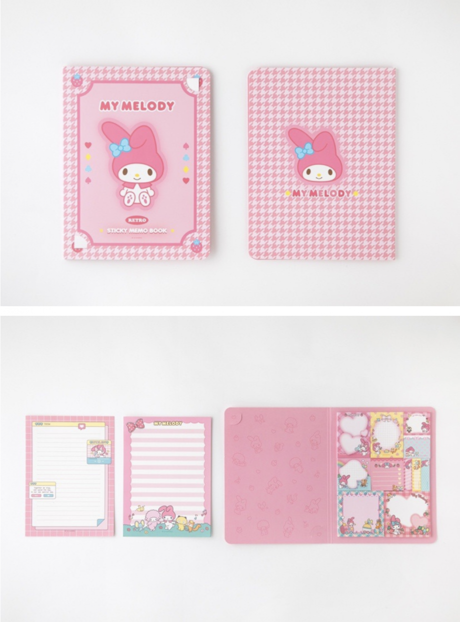 Sanrio Retro Sticky Memo Book